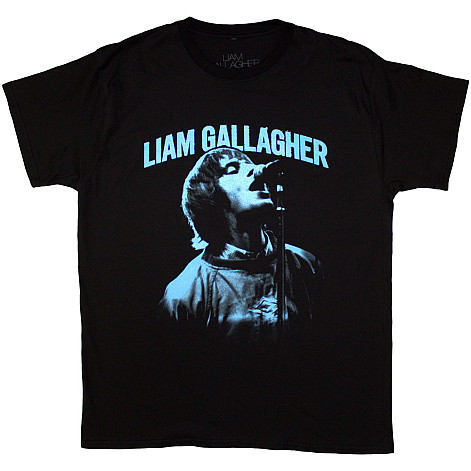 Oasis tričko, Liam Gallagher Maine Road Live Black, pánské