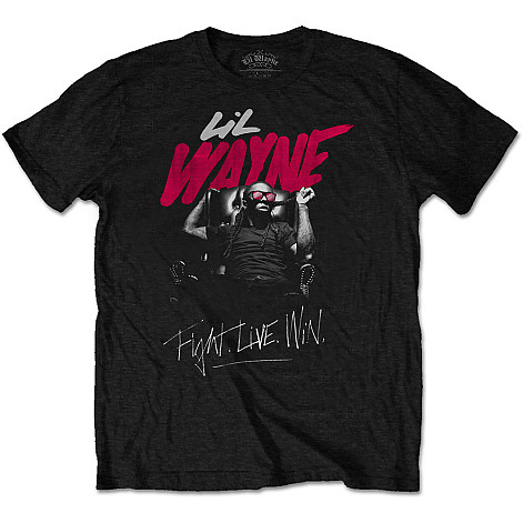 Lil Wayne tričko, Fight, Live, Win Black, pánské
