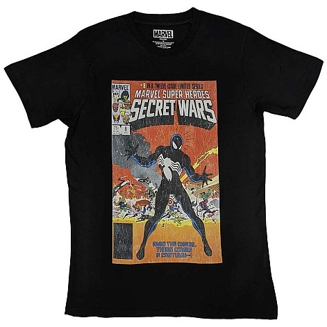 Spiderman tričko, Spiderman Secret Wars Vintage Black, pánské