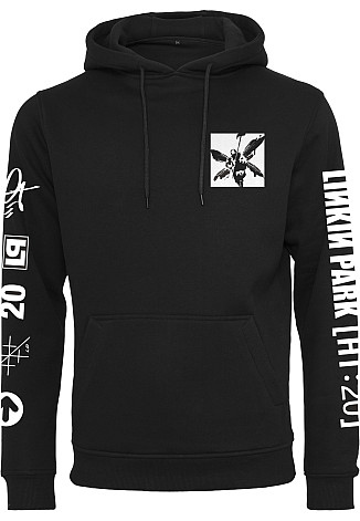 Linkin Park mikina, Anniversary Logo Sleeves Prints Hoody Black, pánská