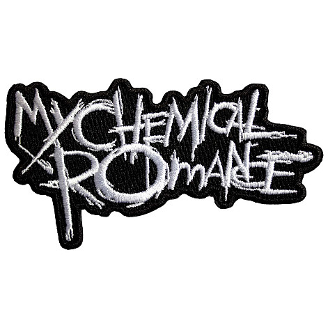 My Chemical Romance tkaná nažehlovačka PES 90x25 mm, The Black Parade Logo