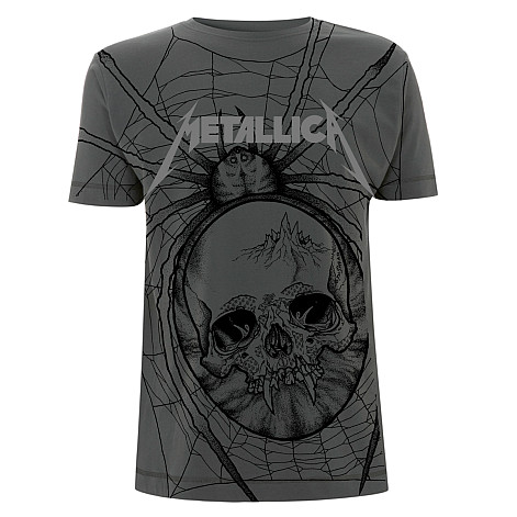 Metallica tričko, Spider Charcoal, pánské