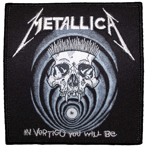 Metallica tkaná nažehlovačka PES 100 x 100 mm, In Vertigo