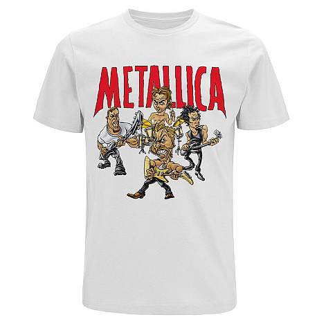 Metallica tričko, Load Chavez Cartoon White, pánské