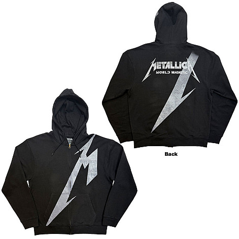 Metallica mikina, Shrouded Zipped BP Black, pánská