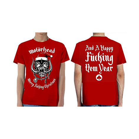 Motorhead tričko, Christmas 2017 BP Red, pánské