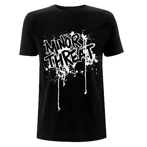 Minor Threat tričko, Drips Black, pánské