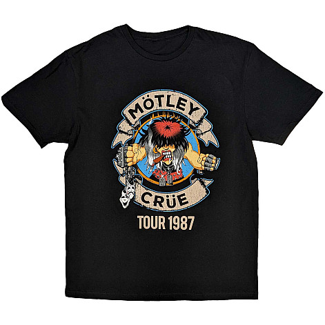 Motley Crue tričko, Girls Girls Girls Tour '87 Black, pánské