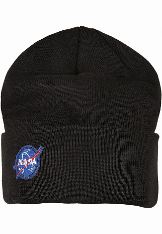 NASA zimní kulich, NASA Embroidery Logo Black Onesize