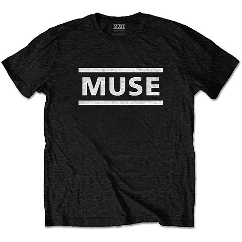 Muse tričko, White Logo Black, pánské