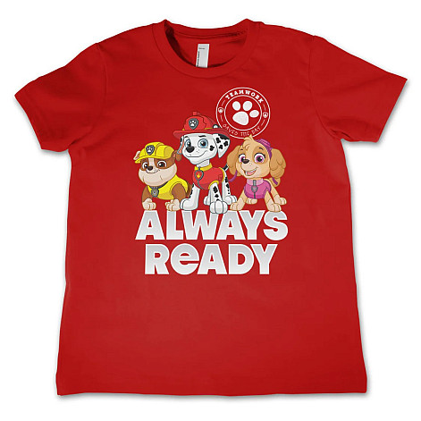 Paw Patrol tričko, Always Ready Kids Red, dětské