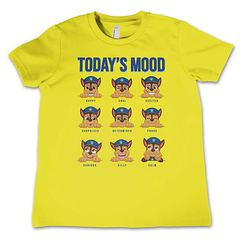 Paw Patrol tričko, Today's Mood Kids Yellow, dětské