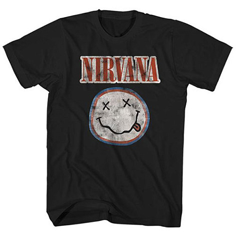 Nirvana tričko, Distressed Logo, pánské