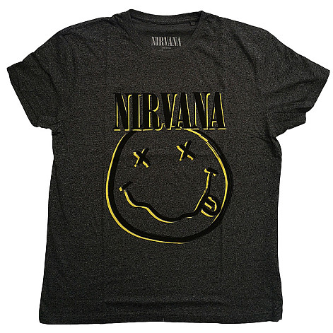 Nirvana tričko, Inverse Smiley Black, pánské