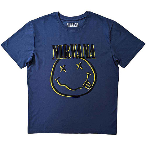 Nirvana tričko, Happy Face Sky Blue, pánské