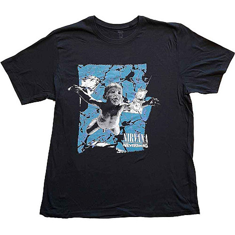 Nirvana tričko, Nevermind Cracked Black, pánské