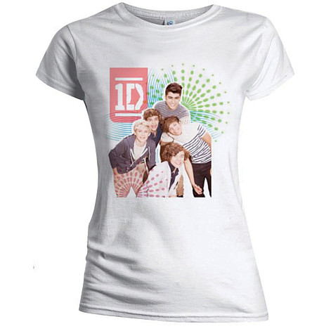 One Direction tričko, Colour Test Skinny White, dámské