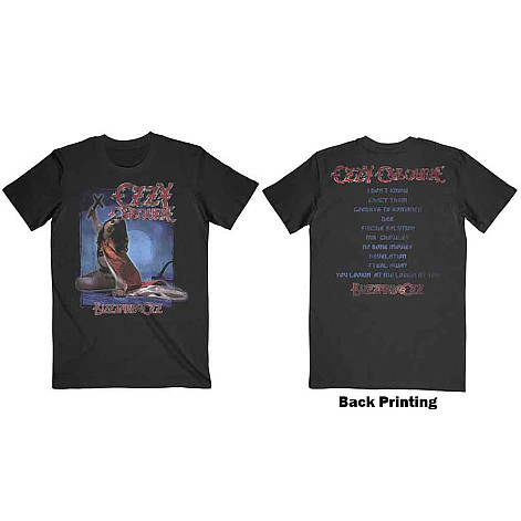 Ozzy Osbourne tričko, Blizzard of Ozz Track list BP Black, pánské
