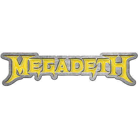 Megadeth odznak 45 x 12 mm, Logo Yellow