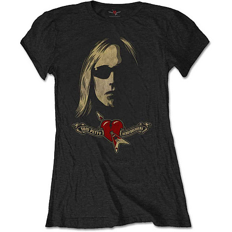 Tom Petty tričko, Shades & Logo Girly Black, dámské