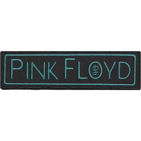 Pink Floyd tkaná nažehlovačka PES 30x125 mm, Division Bell Text Logo