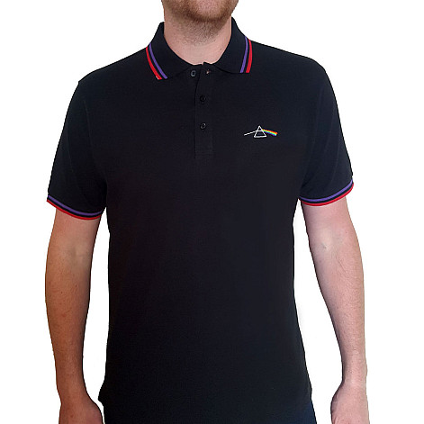 Pink Floyd polo tričko, DSOTM Prism Black, pánské