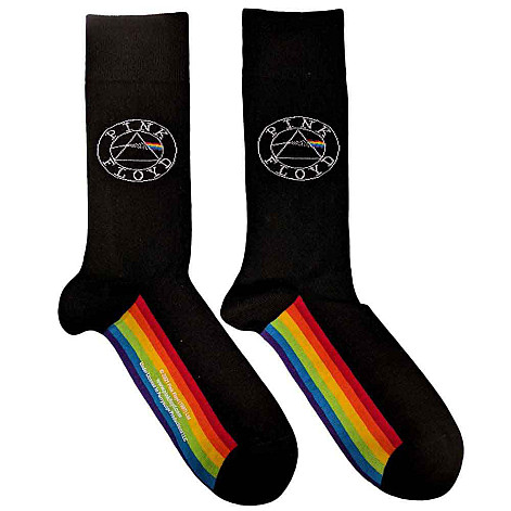 Pink Floyd ponožky, Spectrum Sole Black, unisex - velikost 4 až 7 (36 až 40 EU)