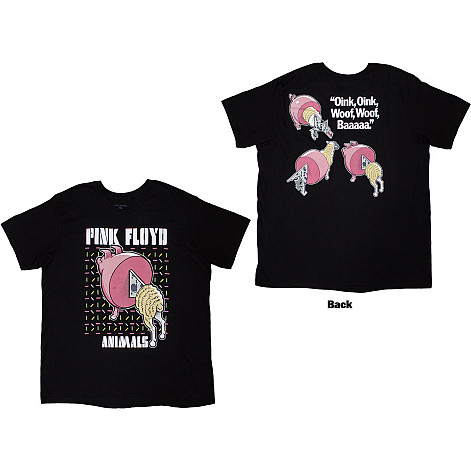 Pink Floyd tričko, Animals Cartoons BP Black, pánské