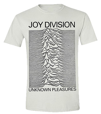 Joy Division tričko, Unknown Pleasures White, pánské