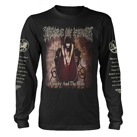 Cradle Of Filth tričko dlouhý rukáv, Cruelty And The Beast, pánské