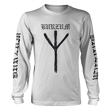Burzum tričko dlouhý rukáv, Rune BP White, pánské
