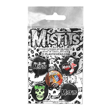 Misfits set 5-ti placek 25 mm, Button Badge Set Misfits