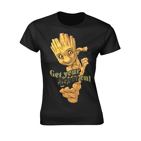 Strážci Galaxie tričko, Groot Dance Black, dámské