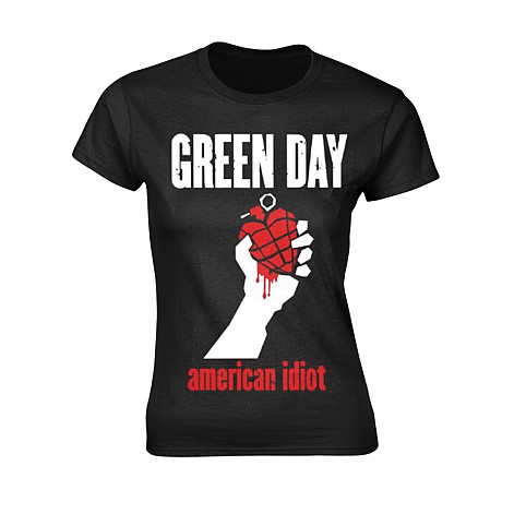 Green Day tričko, American Idiot Heart Girly BP Black, dámské