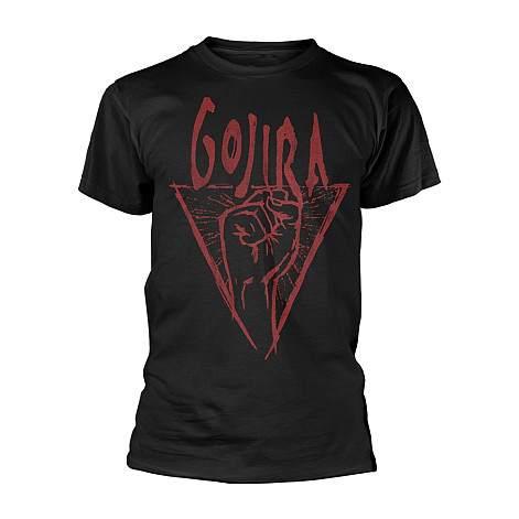 Gojira tričko, Red Power Glove Black, pánské