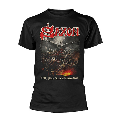 Saxon tričko, Hell, Fire And Damnation Black, pánské