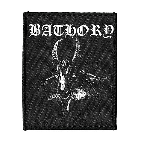 Bathory tkaná nášivka PES 100x50 mm, Goat (Rectangle)
