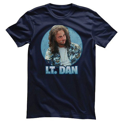 Forrest Gump tričko, Lt. DAN Navy Blue, pánské