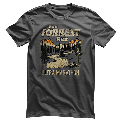 Forrest Gump tričko, Ultra Marathon Dark Grey, pánské