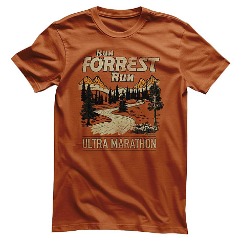 Forrest Gump tričko, Ultra Marathon Burnt Orange, pánské