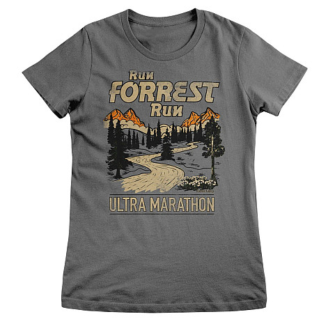 Forrest Gump tričko, Ultra Marathon Girly Dark Grey, dámské