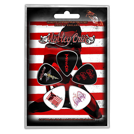 Motley Crue set trsátek 5 ks, Red White & Crue