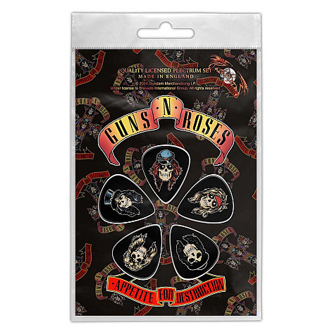 Guns N Roses set trsátek 5 ks 1mm, Appetite For Destruction