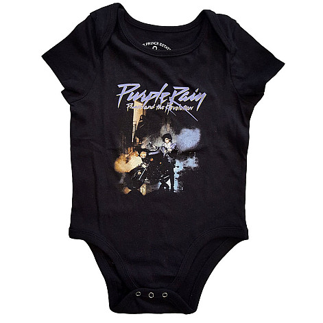 Prince kojenecké body tričko, Purple Rain Black, dětské