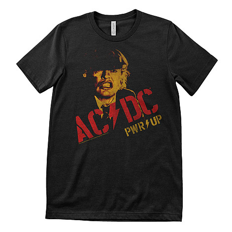 AC/DC tričko, Angus Young PWR-UP Black, pánské
