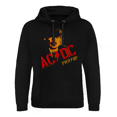 AC/DC mikina, Angus Young PWR-UP Epic Hoodie Black, pánská