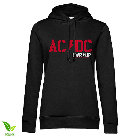 AC/DC mikina, PWR-UP Organic Hoodie Girls Black, dámská