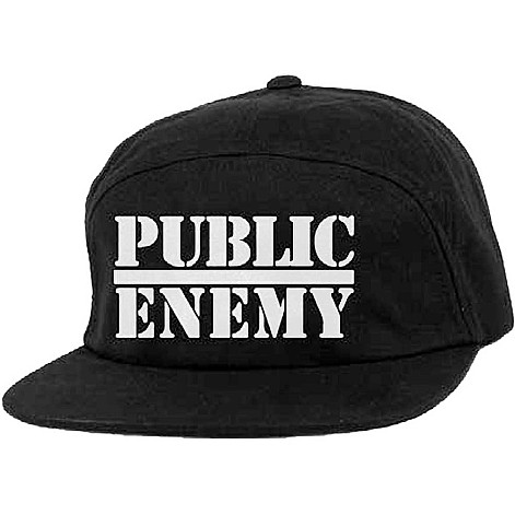 Public Enemy kšiltovka, PE Logo Snapback Black, unisex