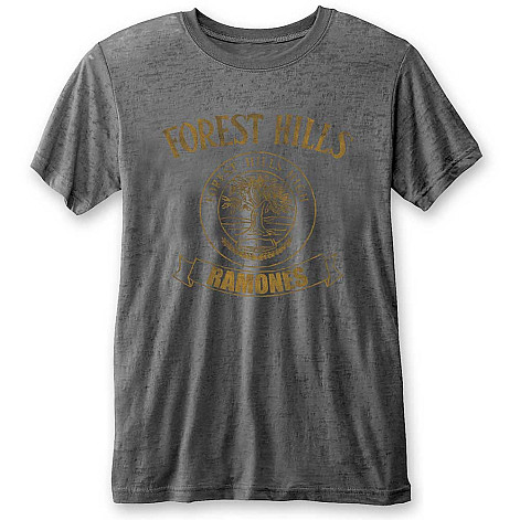 Ramones tričko, Forest Hills Charcoal Grey, pánské