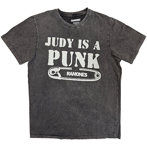 Ramones tričko, Judy Stone Wash Charcoal Grey, pánské